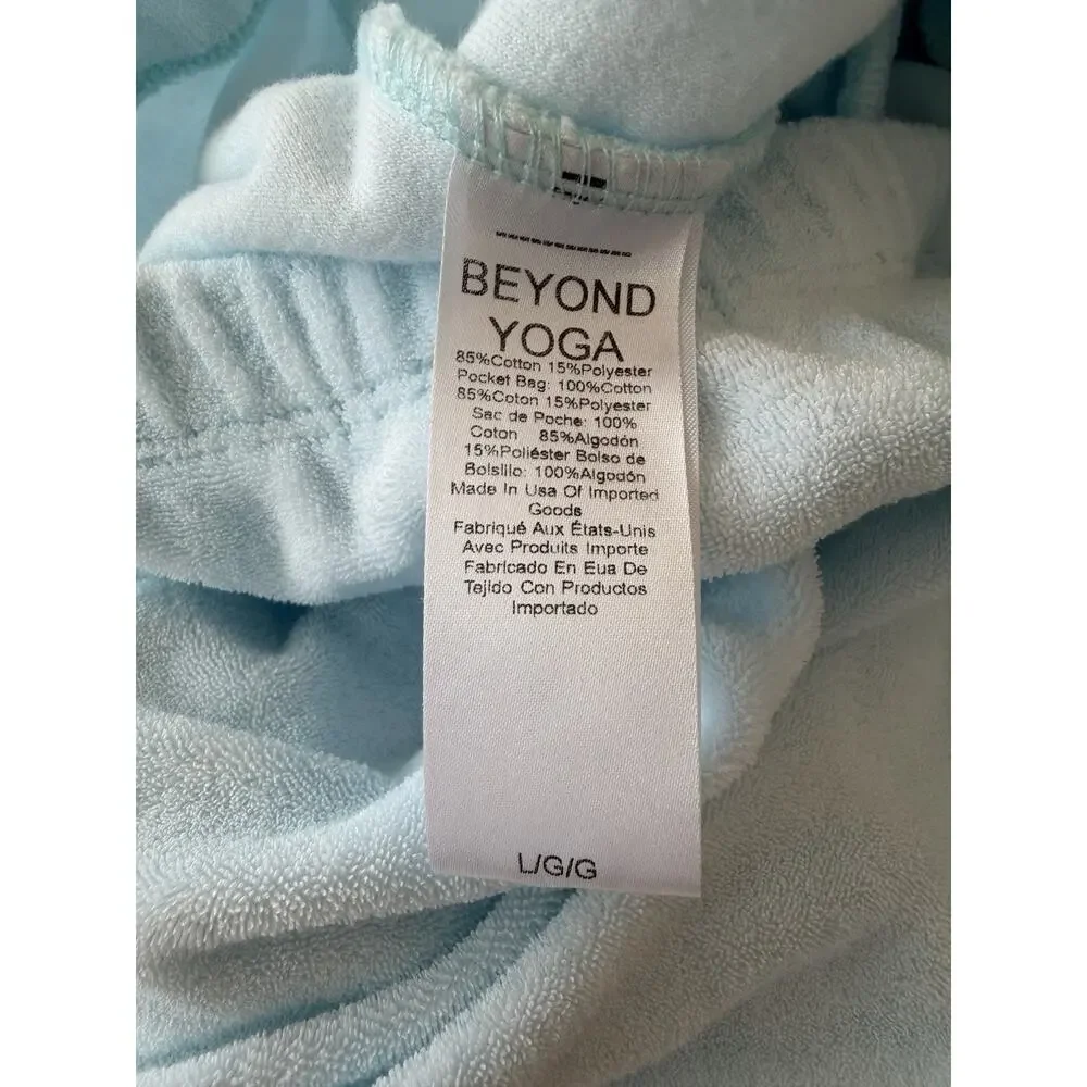 Beyond Yoga Tropez Strapless Terrycloth Jumpsuit in Tropical Waters- Large, NWOT